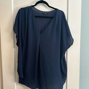 Lightweight cap sleeve blouse